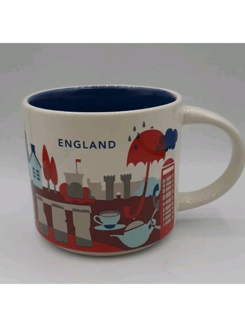 Starbucks You Are Here Collection England Cities Coffee Mug 14 OZ Like New
